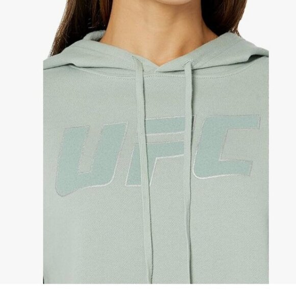 UFC Crop Hoodie, Color: Sage, Large - Picture 5 of 10